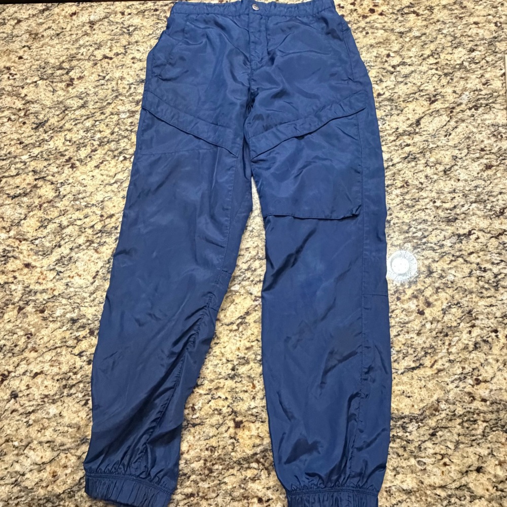 Nike Boys Large Navy Blue Windbreaker Track Pants Joggers Nylon L‎ Boys Girls